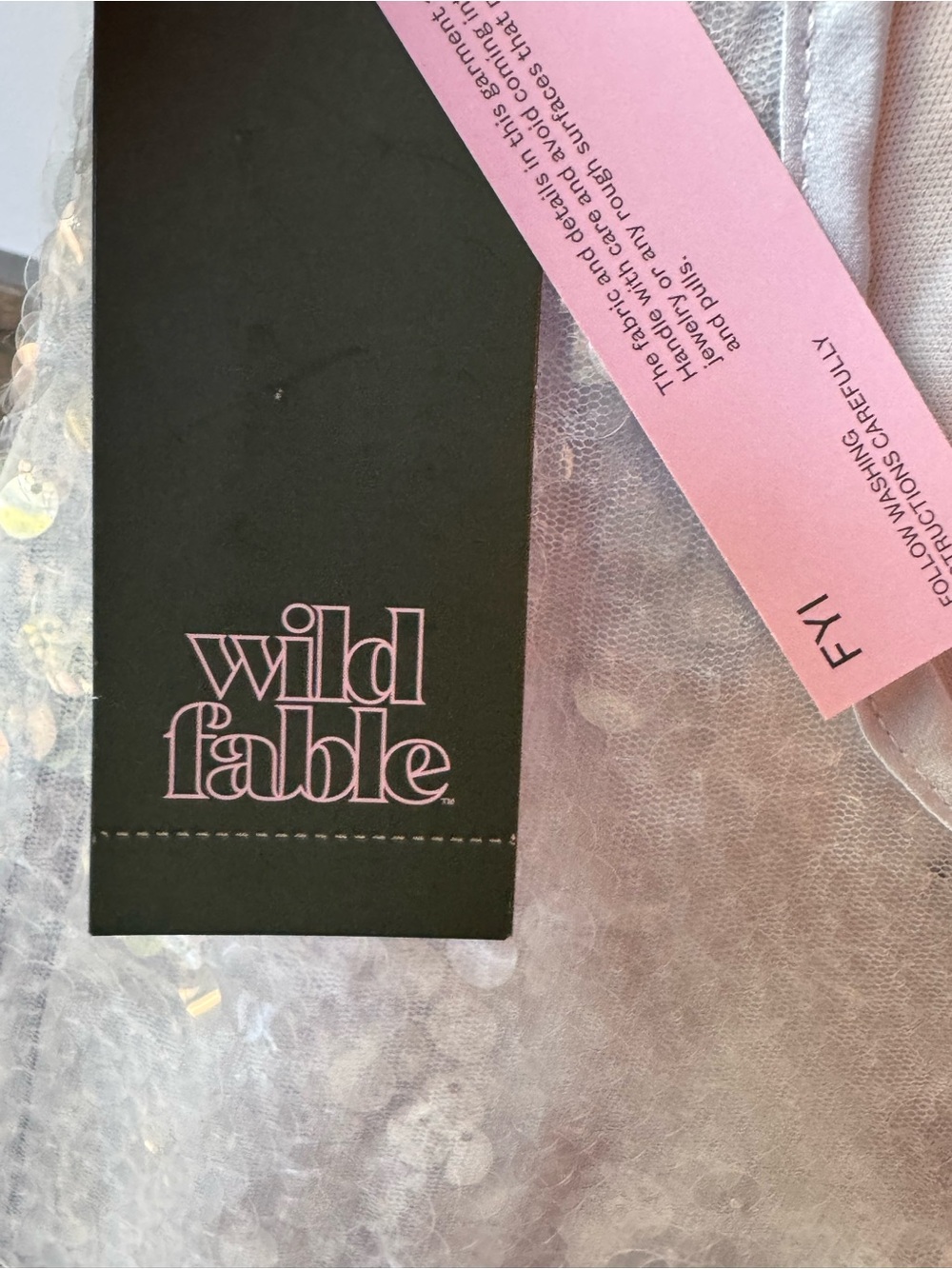 wild fable Iridescent Sequin Cowl Slip Dress - Pale Blue - Picture 8 of 9